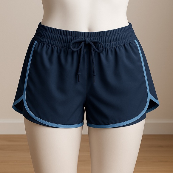 Women's Black and Blue Athletic Shorts Size Medium like new - Picture 1 of 4